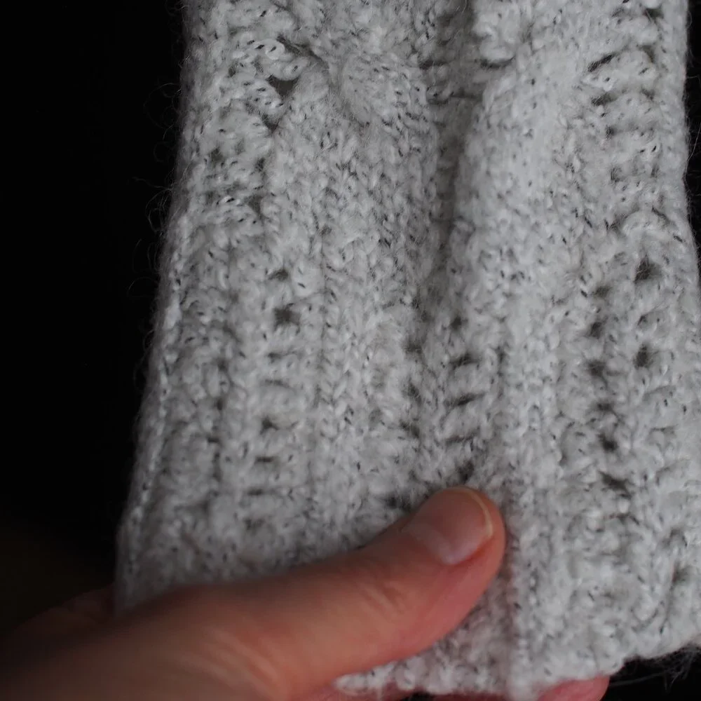Splendor! | Wool Blend, Cable Knit, Collared Cardigan - Picture 8 of 8